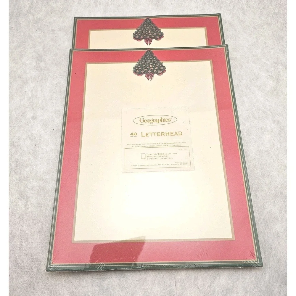 Lot Of 5‎ New 40 Page Geographics Christmas Icons Newsletter Paper Letterhead